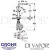 Grohe Essence Single-Lever Kitchen Sink Mixer Dimension